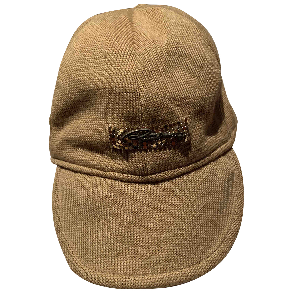 Wool cap Roberto Cavalli Camel size M 